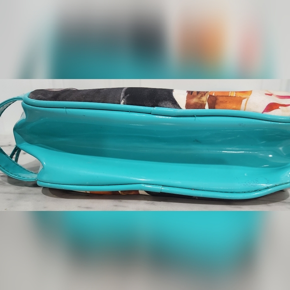London Soho New York Pocahontas turquoise make up bag - Picture 6 of 12